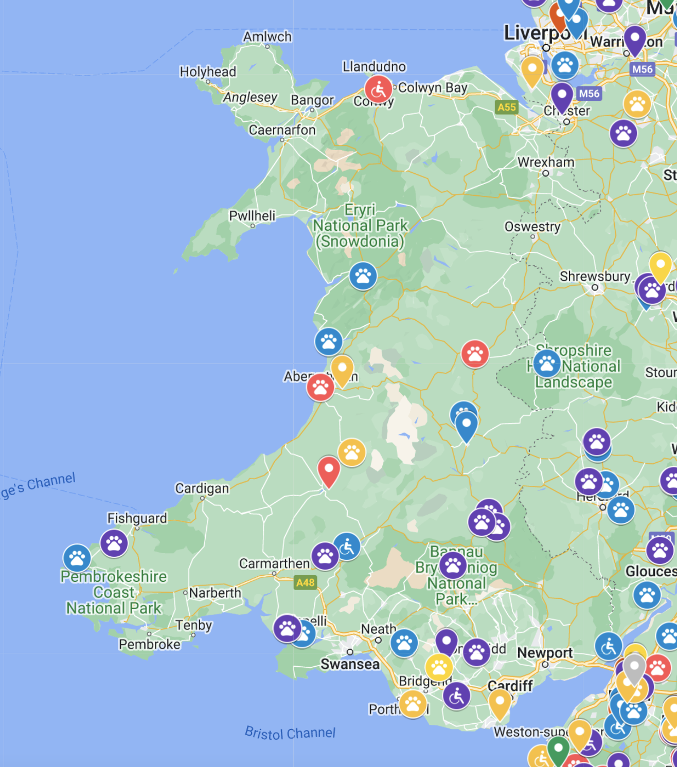 Wales Map